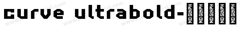 curve ultrabold字体转换